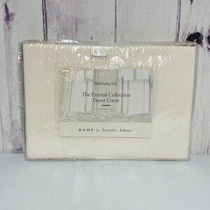 Jennifer Adams Home Eternal Collection Twin Duvet Cover Off White